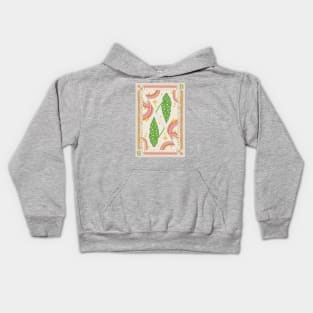 Begonia Maculata Polka Dot Plant Illustration with Playing Card Design for Plant Mom Plant Daddy Kids Hoodie